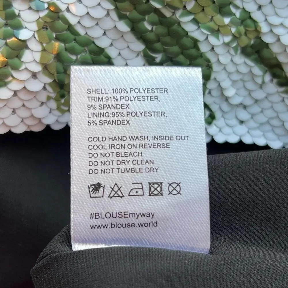 B|OUSE London Sequin Lined Floral Skirt – Size 8